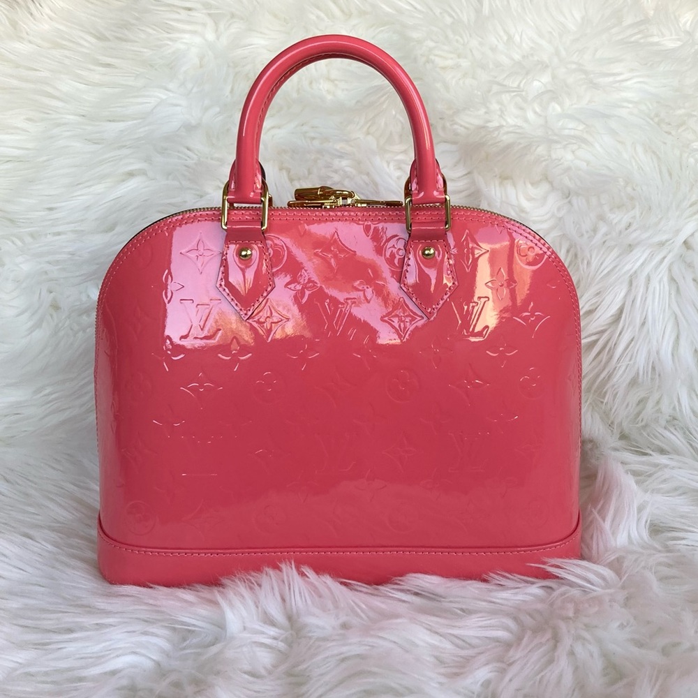 ✨💗Louis Vuitton💗✨ Vernis Alma PM Rose Litchi MINT CONDITION - Picture 4 of 17